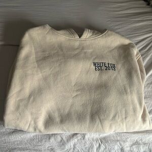 White fox hoodie